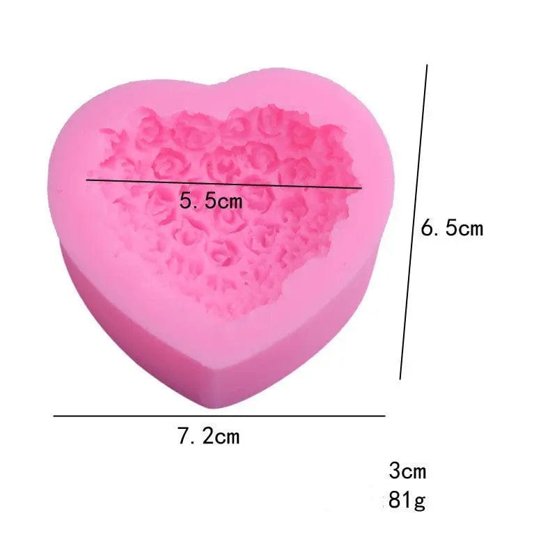 Saboor store  Valentines Day Gift Valentine's Day Love Rose Silicone Mould Home Supplies