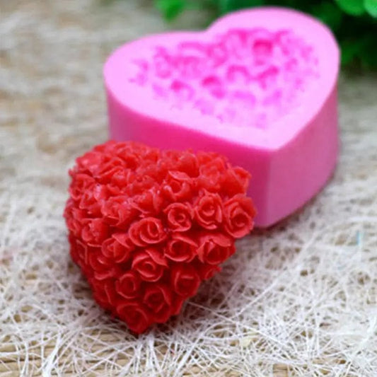 Saboor store  Valentines Day Gift Valentine's Day Love Rose Silicone Mould Home Supplies