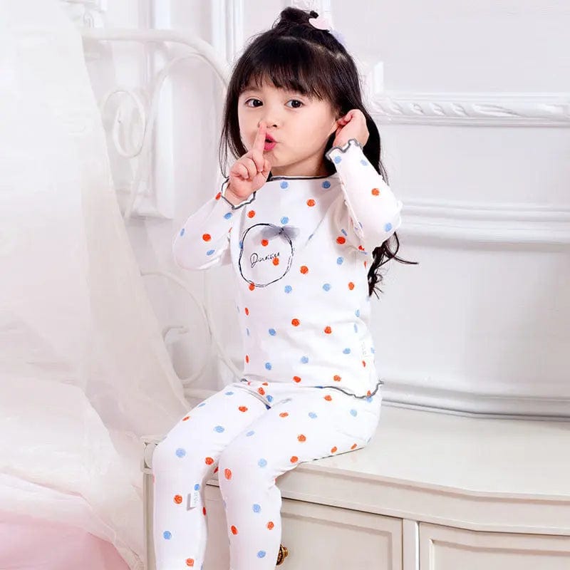 Saboor store  White / 73cm Children's Autumn Clothes Long Pants Suit Pure Cotton