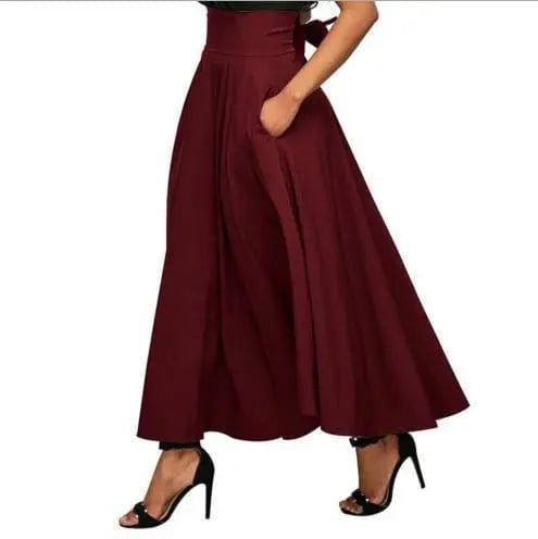 Saboor store  Wine Red / 2XL European Style And American New Style Half Length Skirts Fashion Women