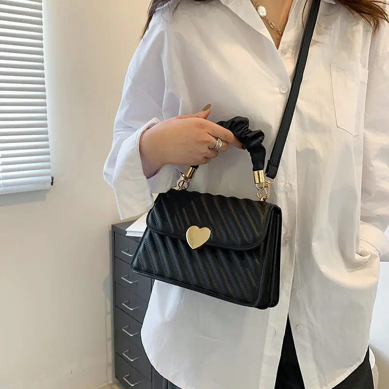 Saboor store Women Handbags Fashion Chain Shoulder Ba Women Handbags Fashion Chain Shoulder Bags With Love Metal Design