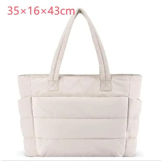 Saboor store Women's Cotton Handbag Large Zipper Trav Beige / 35x16x43cm Women's Cotton Handbag Large Zipper Travel Essential