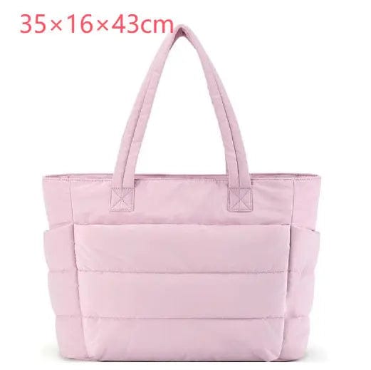 Saboor store Women's Cotton Handbag Large Zipper Trav Pink / 35x16x43cm Women's Cotton Handbag Large Zipper Travel Essential