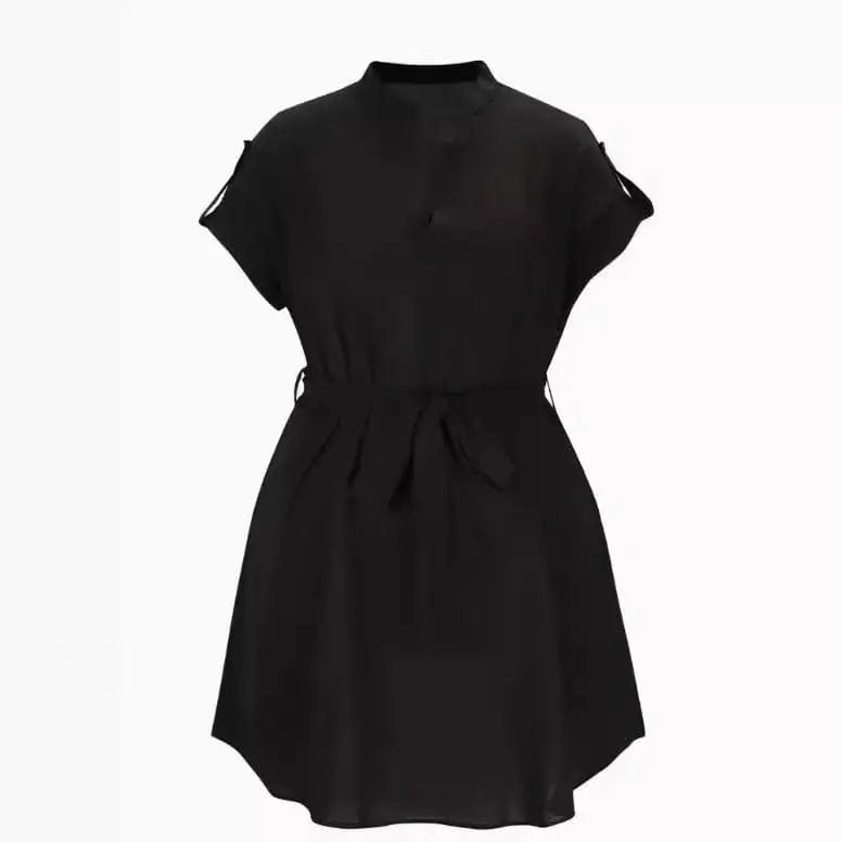 Saboor store  Women's Fashion Bowknot Short Sleeve Dress Women's Fashion Bowknot Short Sleeve Dress