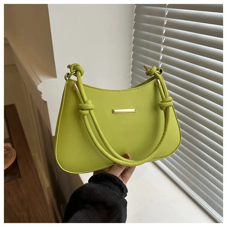 Saboor store Women's High-end Hand-held Armpit Small Green Women's High-end Hand-held Armpit Small Square Bag