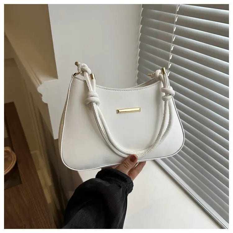 Saboor store Women's High-end Hand-held Armpit Small White Women's High-end Hand-held Armpit Small Square Bag