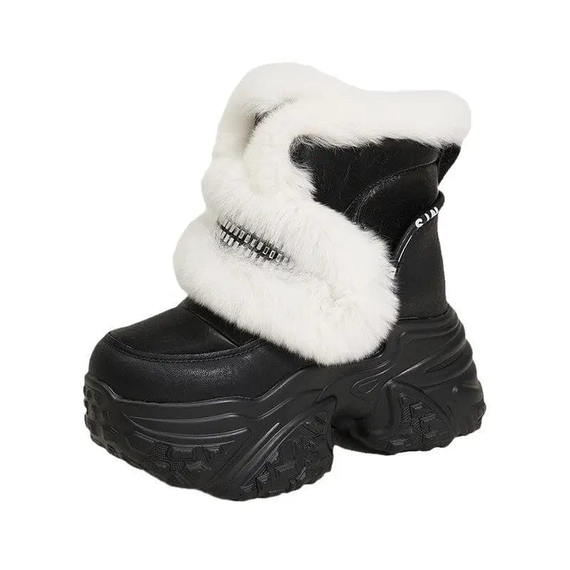 Saboor store Women's Muffin Thick-soled Fur Plus Velv Women's Muffin Thick-soled Fur Plus Velvet Snow Boots