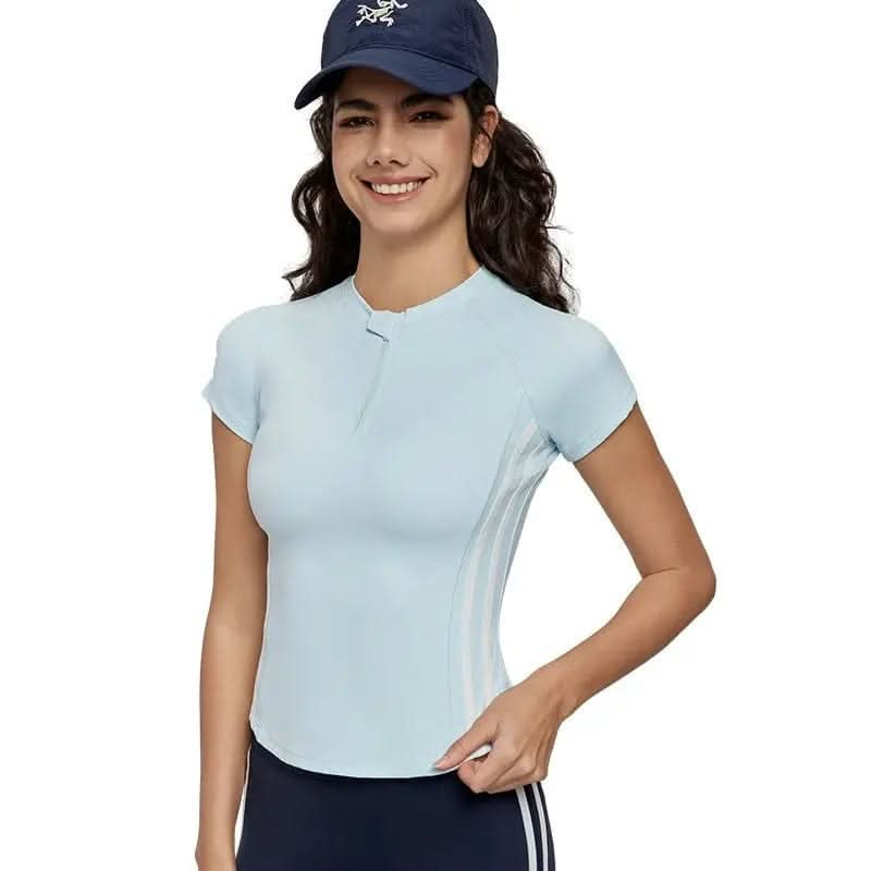 Saboor store  Yoga Top Yoga Clothes Short-sleeved Top High-grade Summer Slim Fit