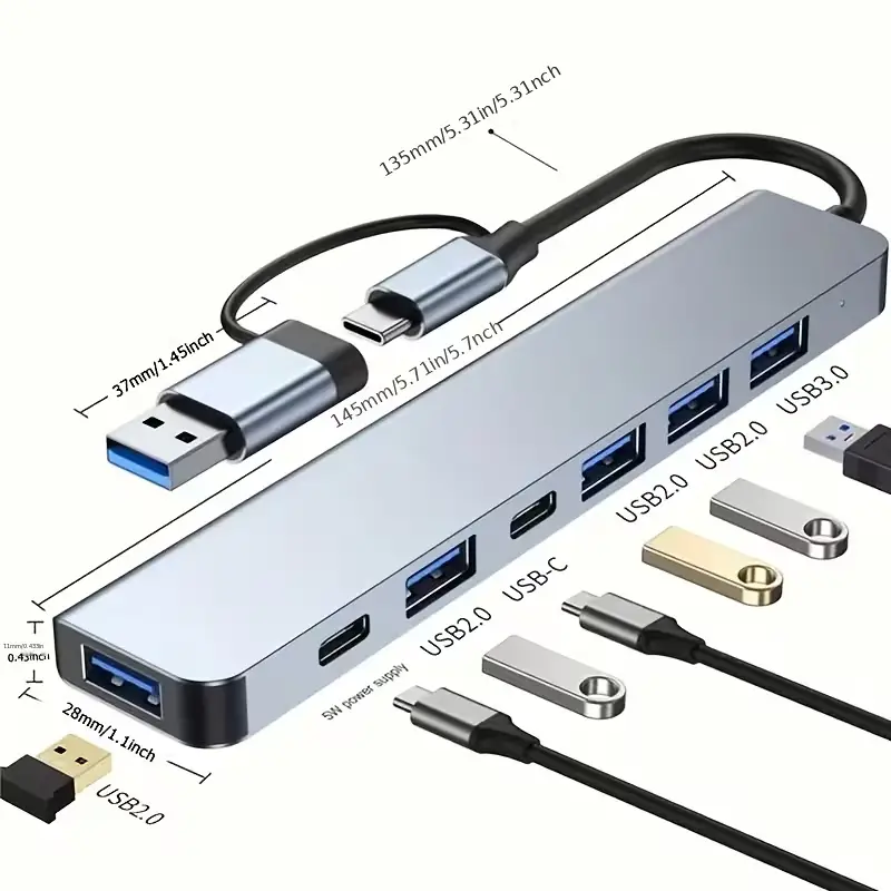 7-in-1 USB-C Hub Multiport Adapter